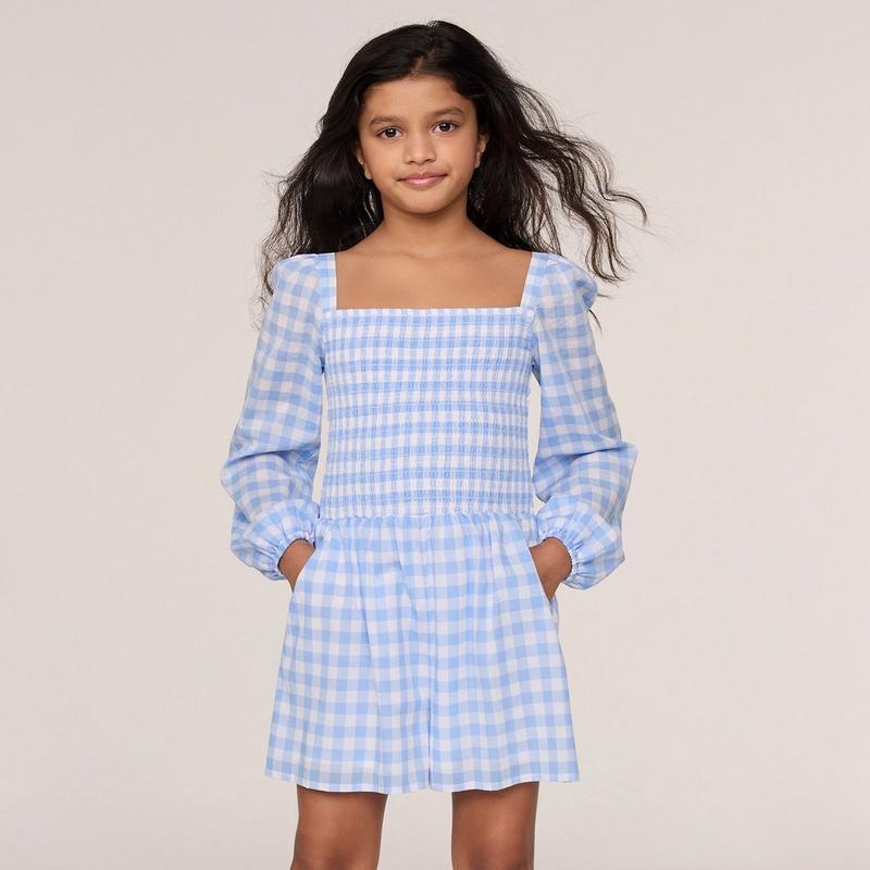 The Emma Gingham Smocked Romper - Janie And Jack